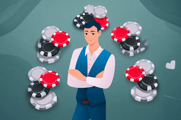 A woman in a luxurious green gown next to an ornate roulette wheel, capturing the upscale casino mood of 777JAYA.